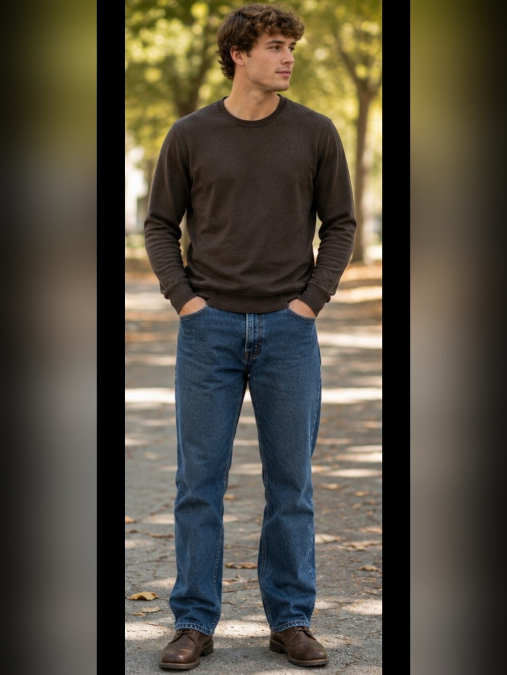 Jordan Craig Straight-Leg Men's Jeans in Blue Denim